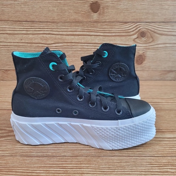 Chuck Taylor All Star Hi Lift 2X Platform Top Sneakers Size 5 - Picture 2 of 8